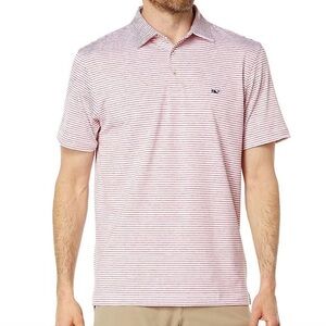 Vineyard Vines On-the-Go Bradley Stripe Sankaty Polo Shirt - Mens Large
